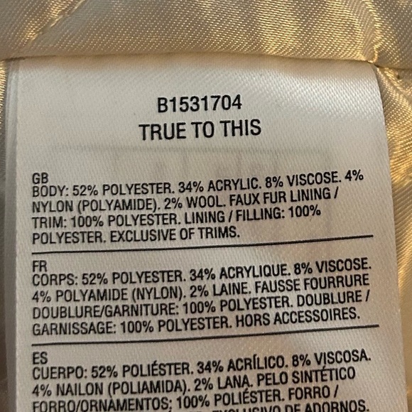 Volcom Showdown Jacket Coat wool blend small tribal fur collar y2k - Picture 15 of 16